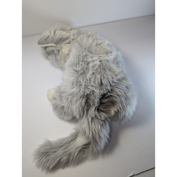 Ty Classic Lyric Cat Plush Gray White Long Hair Kitten 14” 2005 Soft Cuddly Toy - Picture 11 of 15